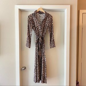 Zara animal print dress large